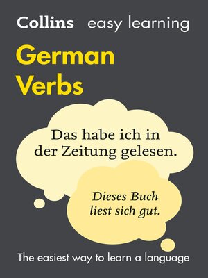 Easy Learning German Verbs - ebook